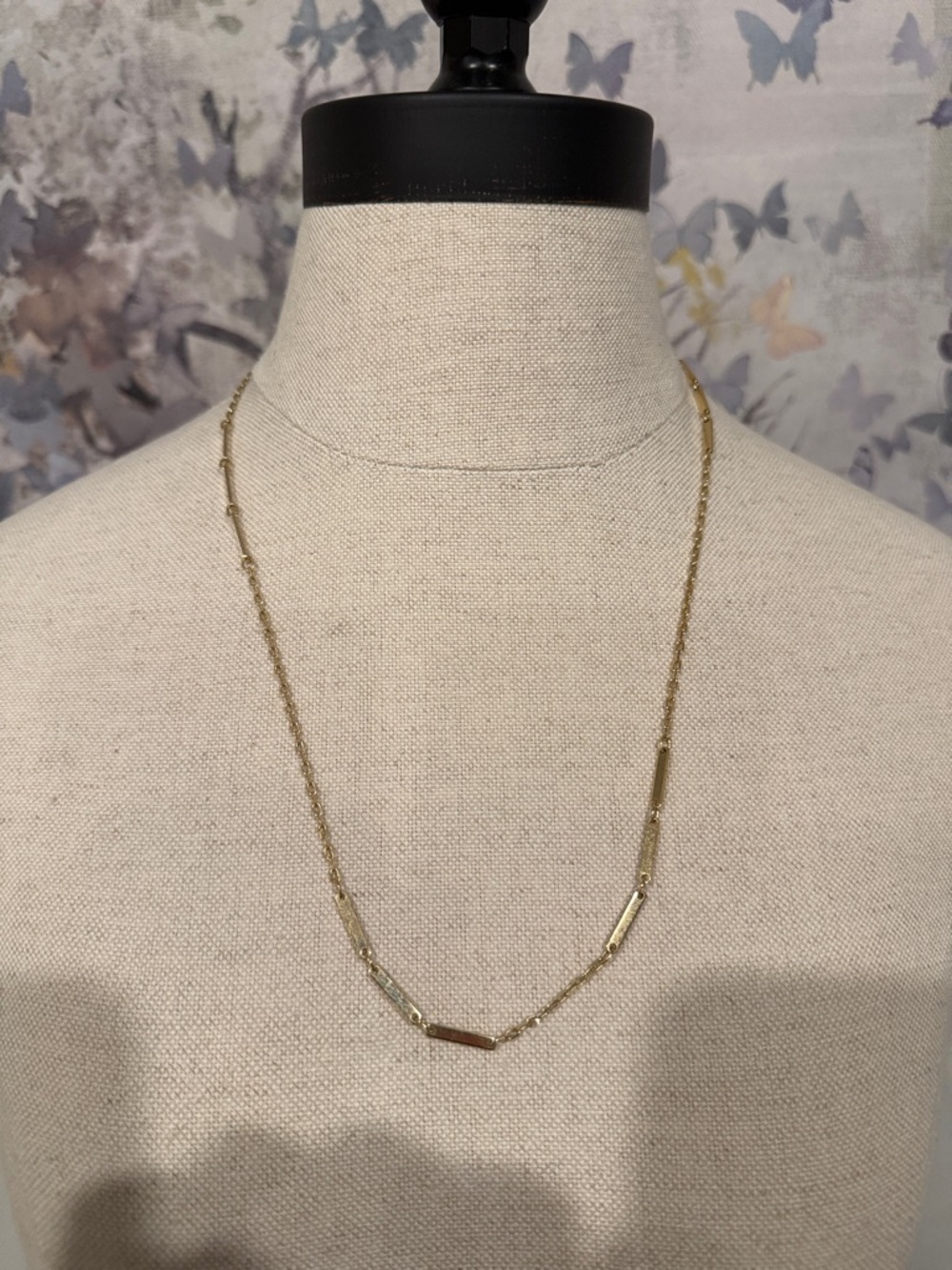 COACH Delicate Gold Bar Station Necklace - Women's Jewelry